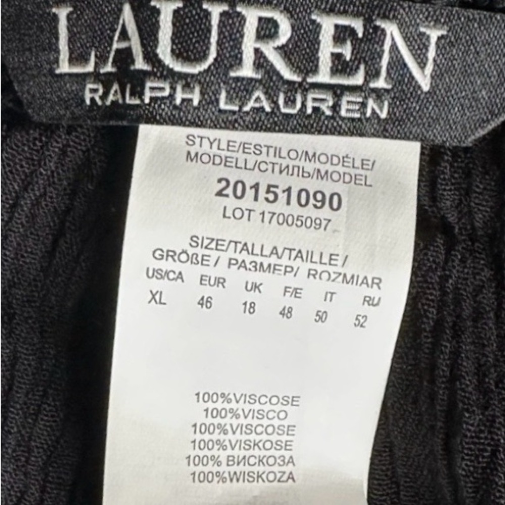 LAUREN RALPH LAUREN Crinkle Rayon Swimwear Cover Up Pant Women’s Size XL - Picture 8 of 10